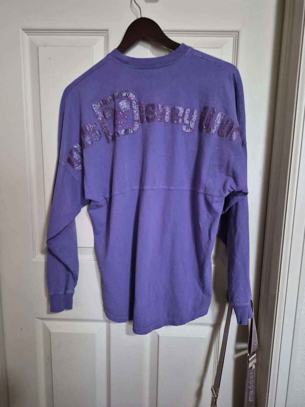 Size XS Disney Parks Purple Est 1971 Glitter Sweat Shirt